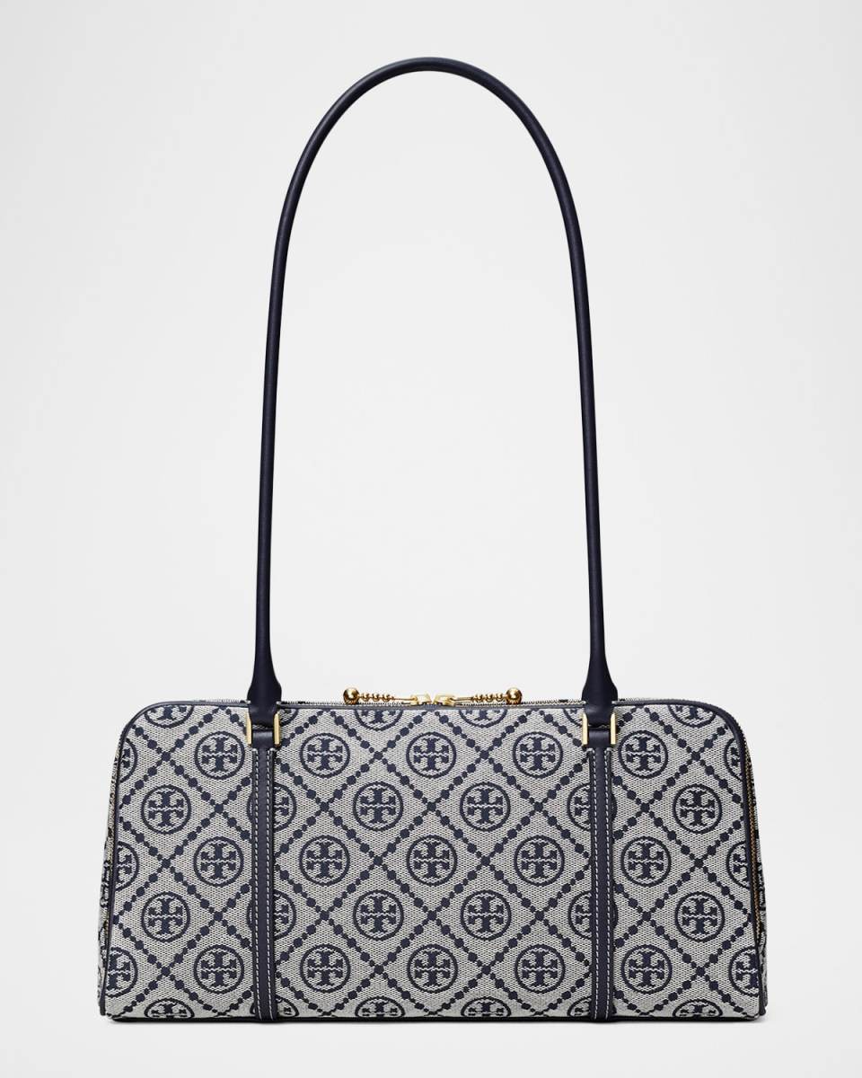 Small T Monogram Canvas Shoulder Bag